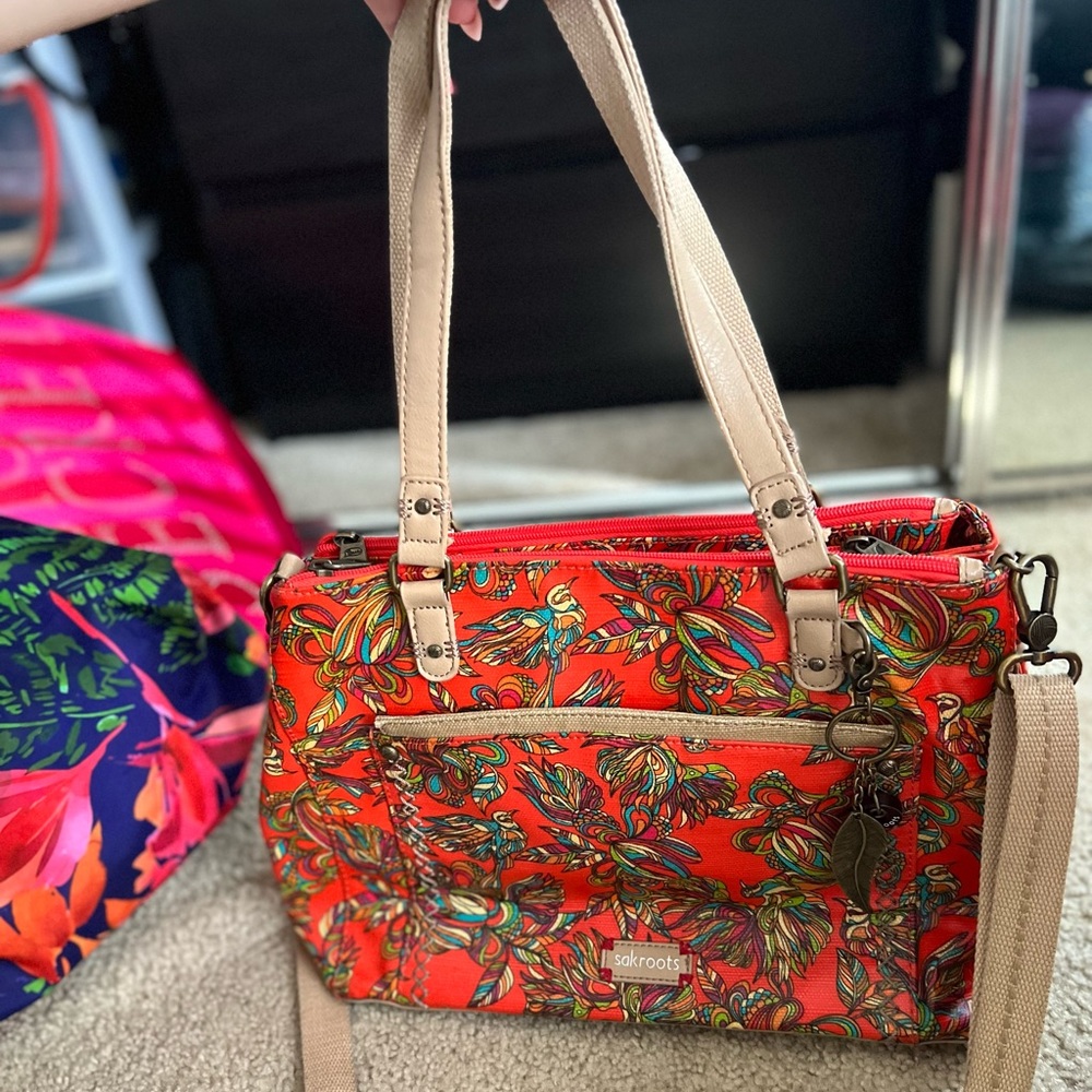 Sakroots orange crossbody